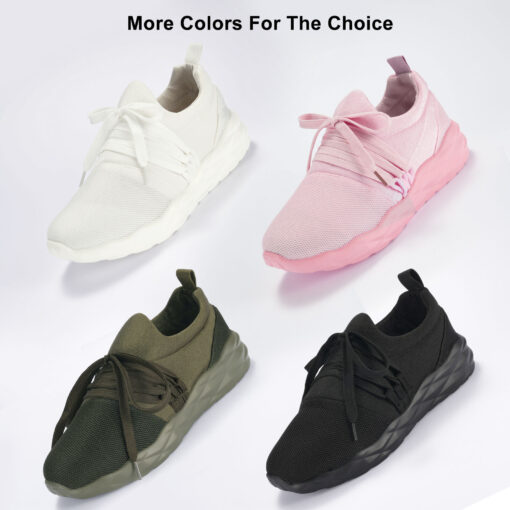 Variety of color options in stylish athletic sneakers.