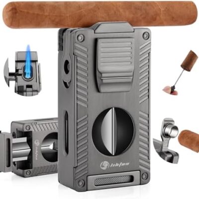 Cigar cutter lighter multifunctional tool.