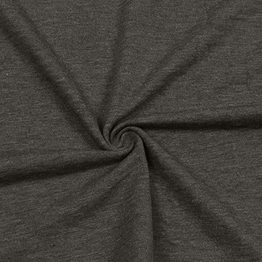 Close-up of twisted dark gray fabric texture.