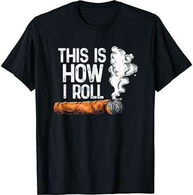 Funny sushi t-shirt design, "This Is How I Roll.