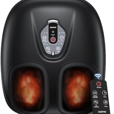 Electric foot massager with remote control