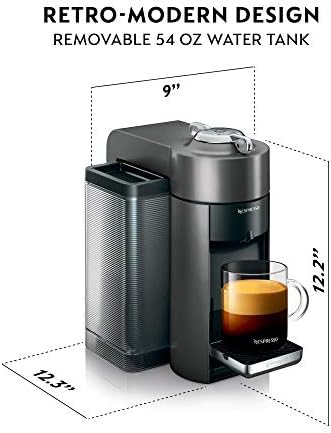 Espresso machine with removable 54 oz water tank